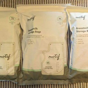 Motif Breastmilk Storage Bags 90 Ct 8 oz Single Use